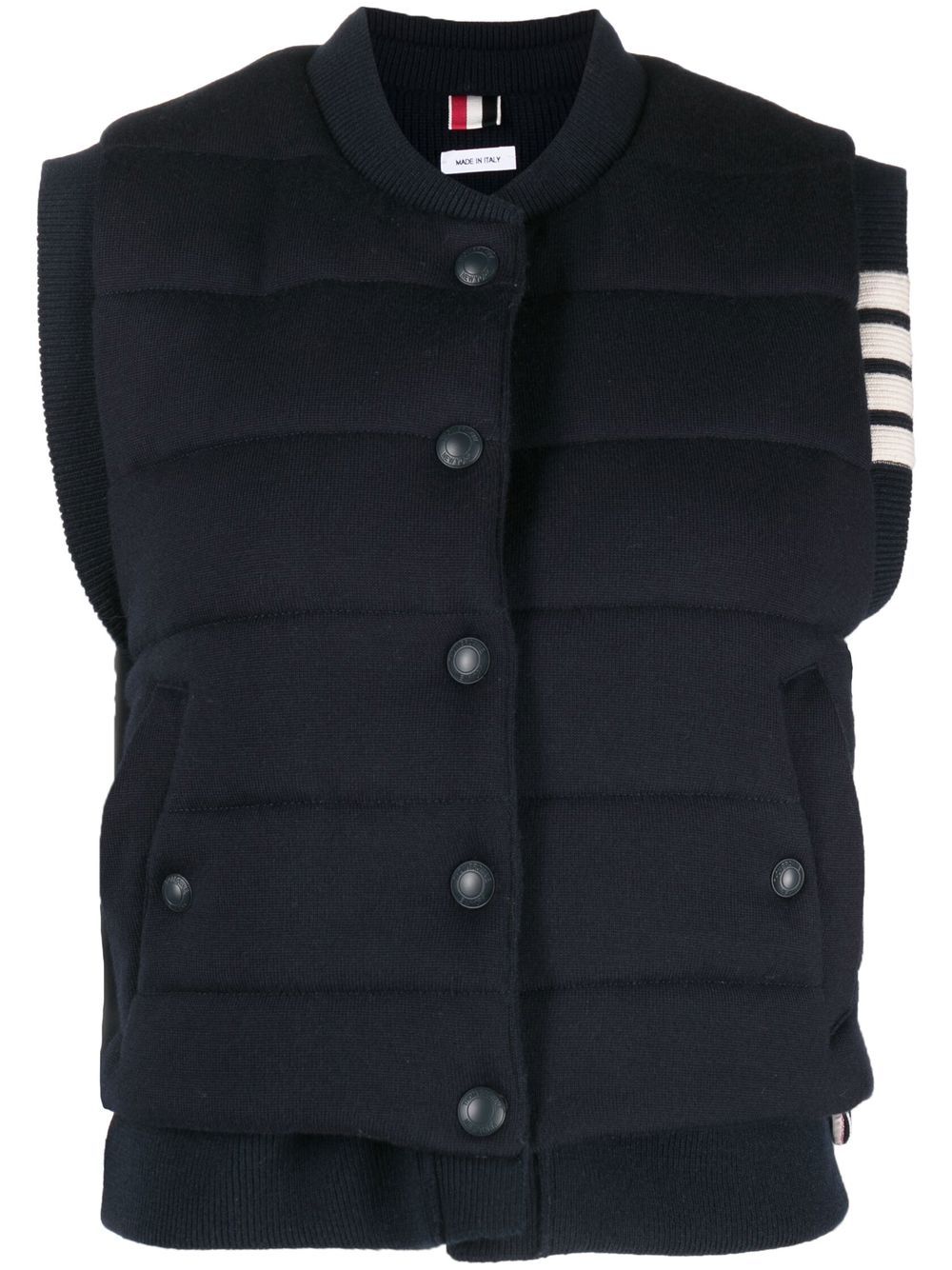 Thom Browne 4-Bar stripe reversible vest - Blue