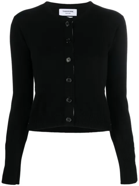 Thom Browne cashmere crew neck cardigan