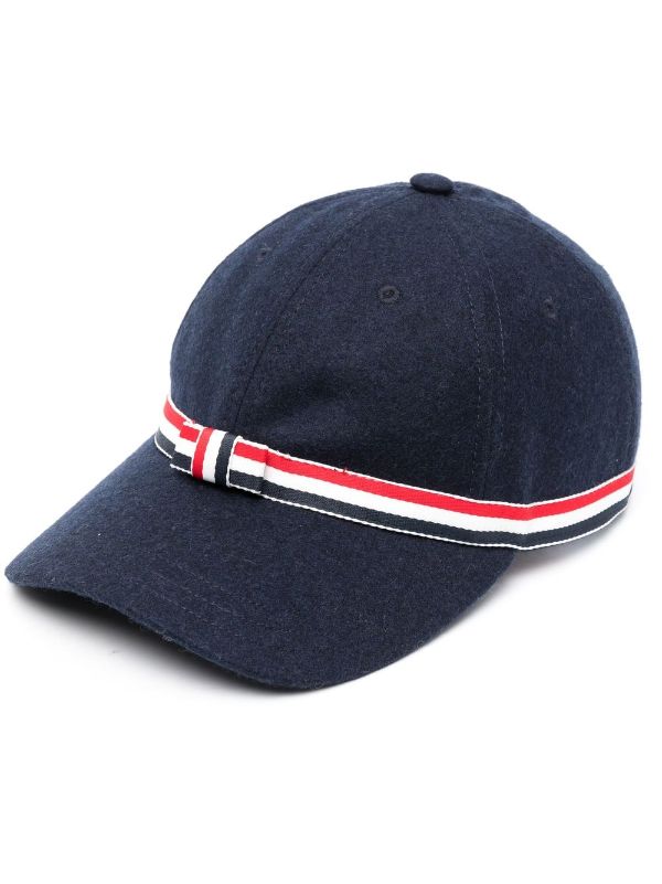 Thom Browne 4-Bar Bow Baseball Cap - Farfetch