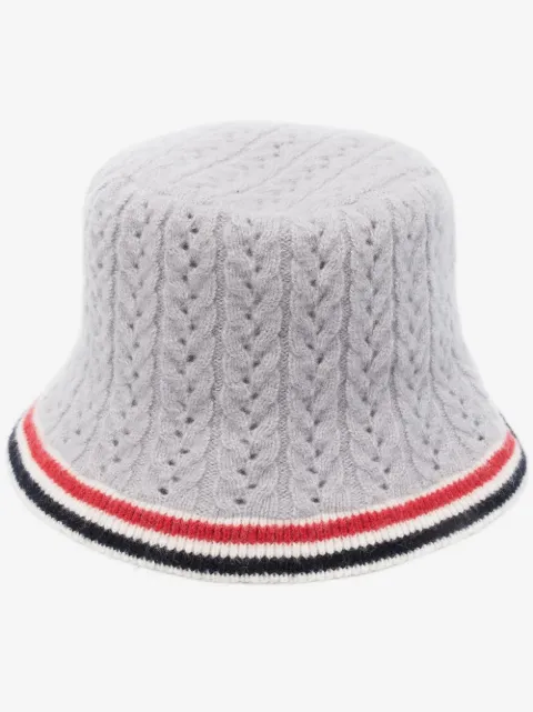 Thom Browne gorro de pescador de tejido calado