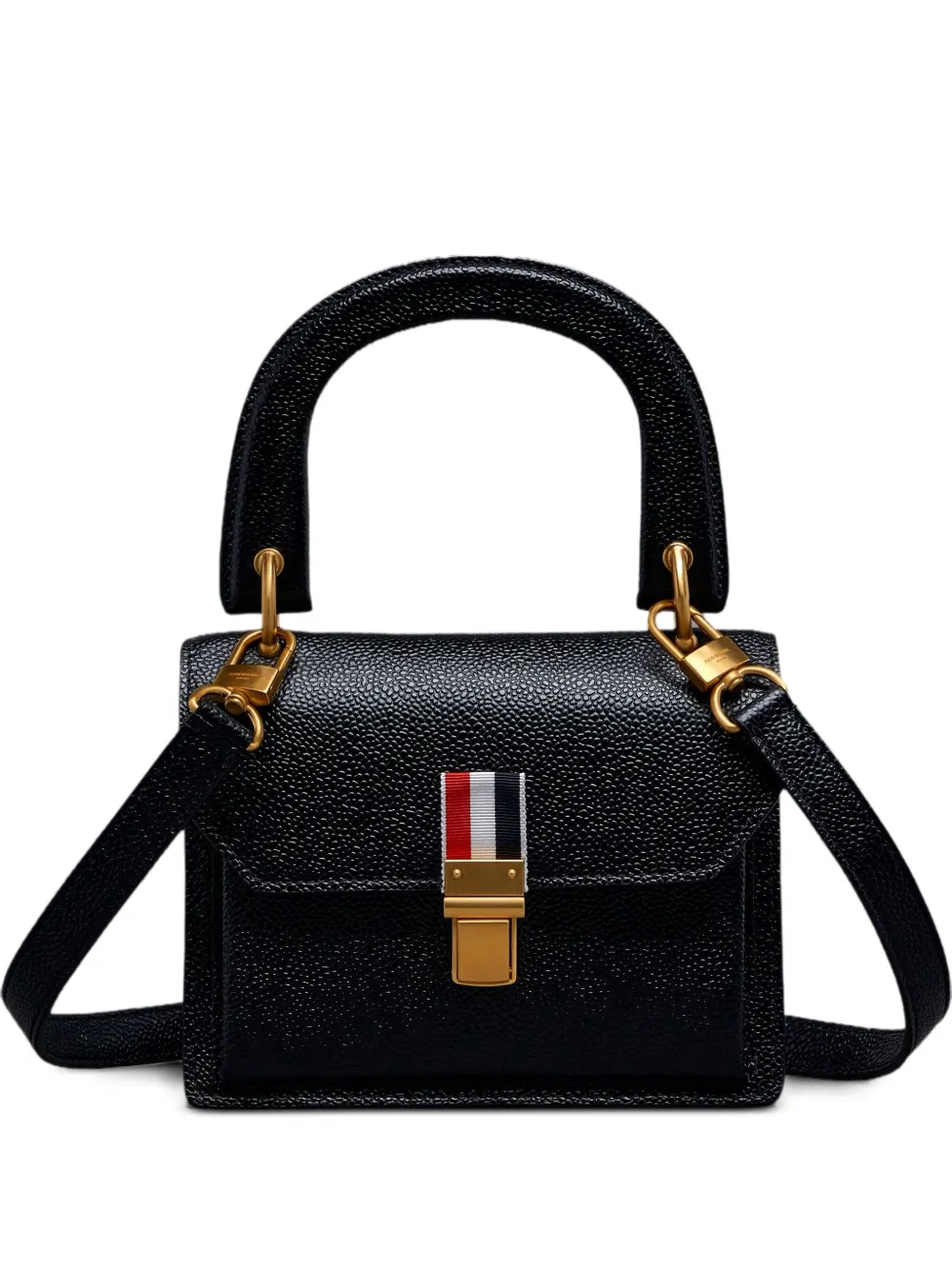 Thom Browne pebble-grain leather tote bag | Black | Image 1
