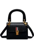 Thom Browne pebble-grain leather tote bag - Black