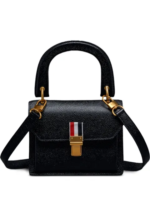Thom Browne pebble-grain leather tote bag