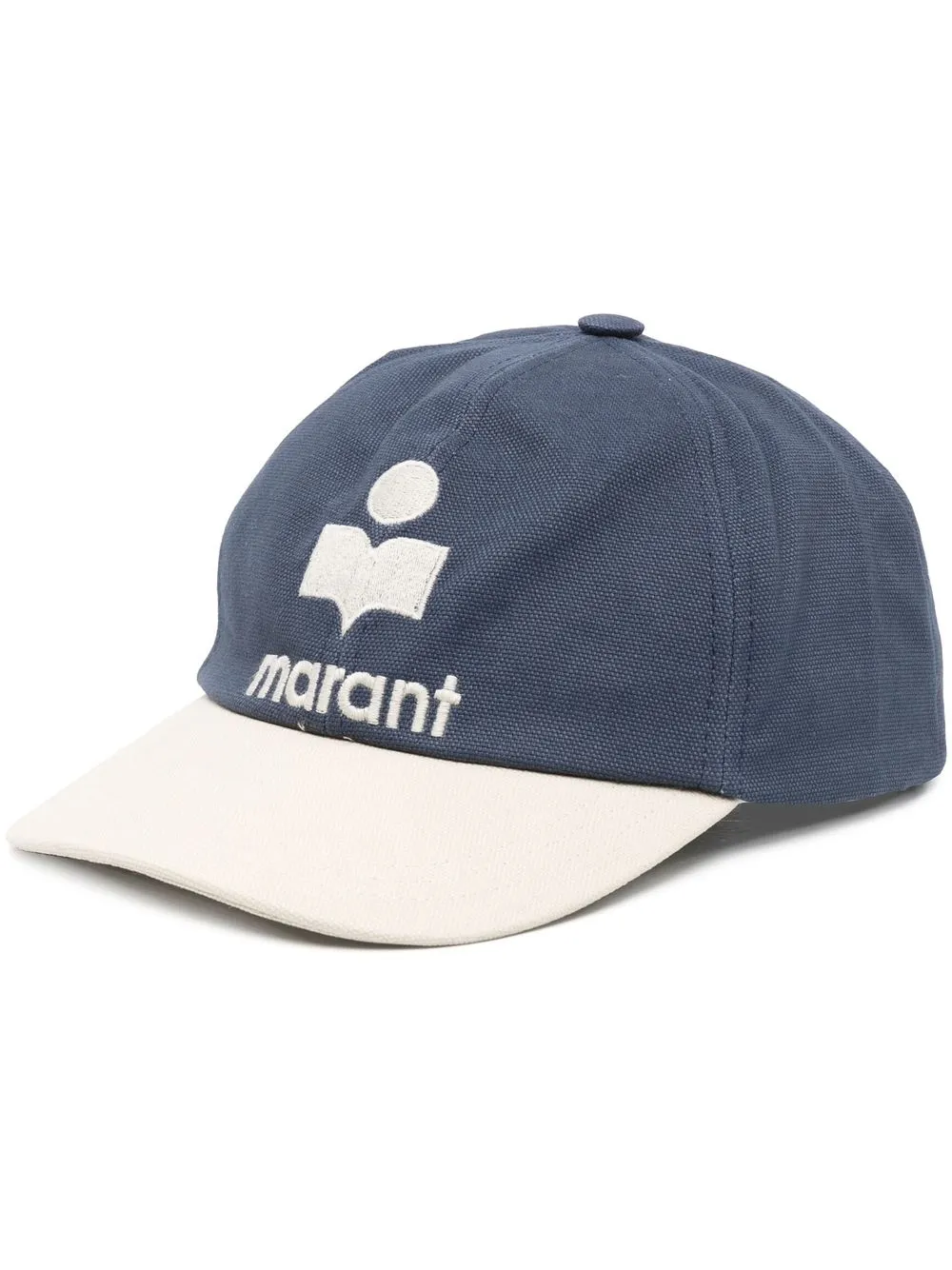 

Isabel Marant logo-embroidered cap - Blue