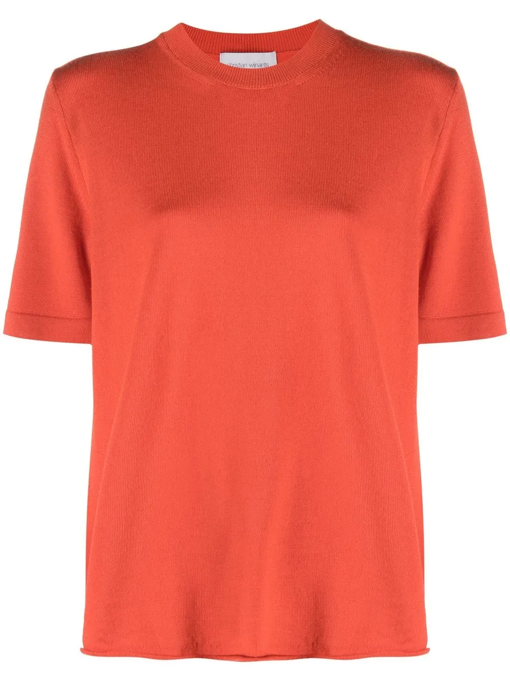 

Christian Wijnants short-sleeve knitted T-shirt - Orange