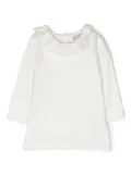 Bonpoint Billa ruffled-collar t-shirt - White