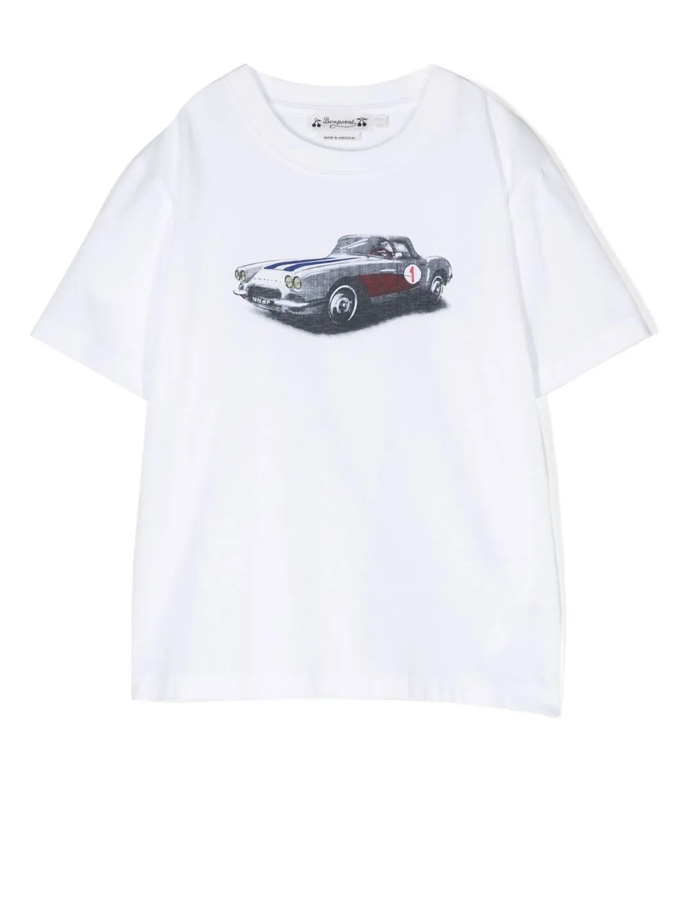 

Bonpoint car-print crew-neck T-shirt - Blanco