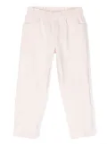 Bonpoint elasticated waist tapered trousers - Pink