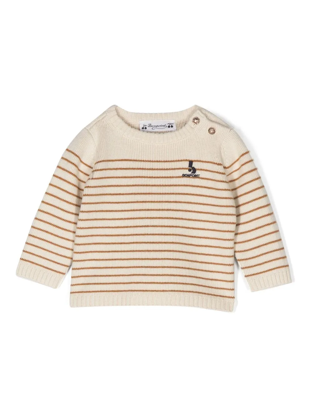 

Bonpoint Aleksi striped jumper - Neutrals