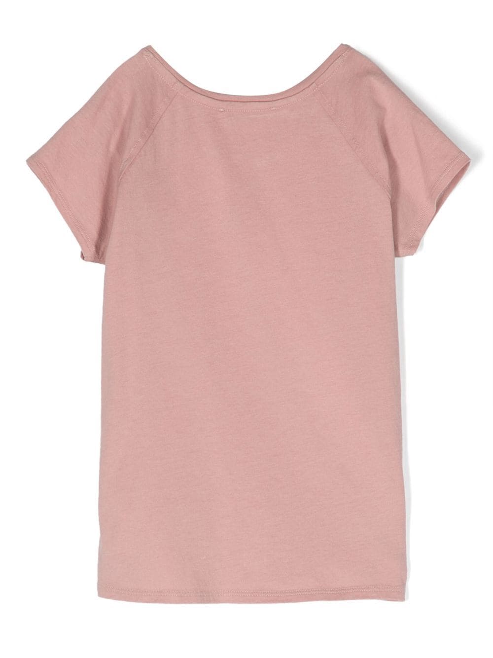 Shop Bonpoint Asmae Embroidered-logo T-shirt In Pink