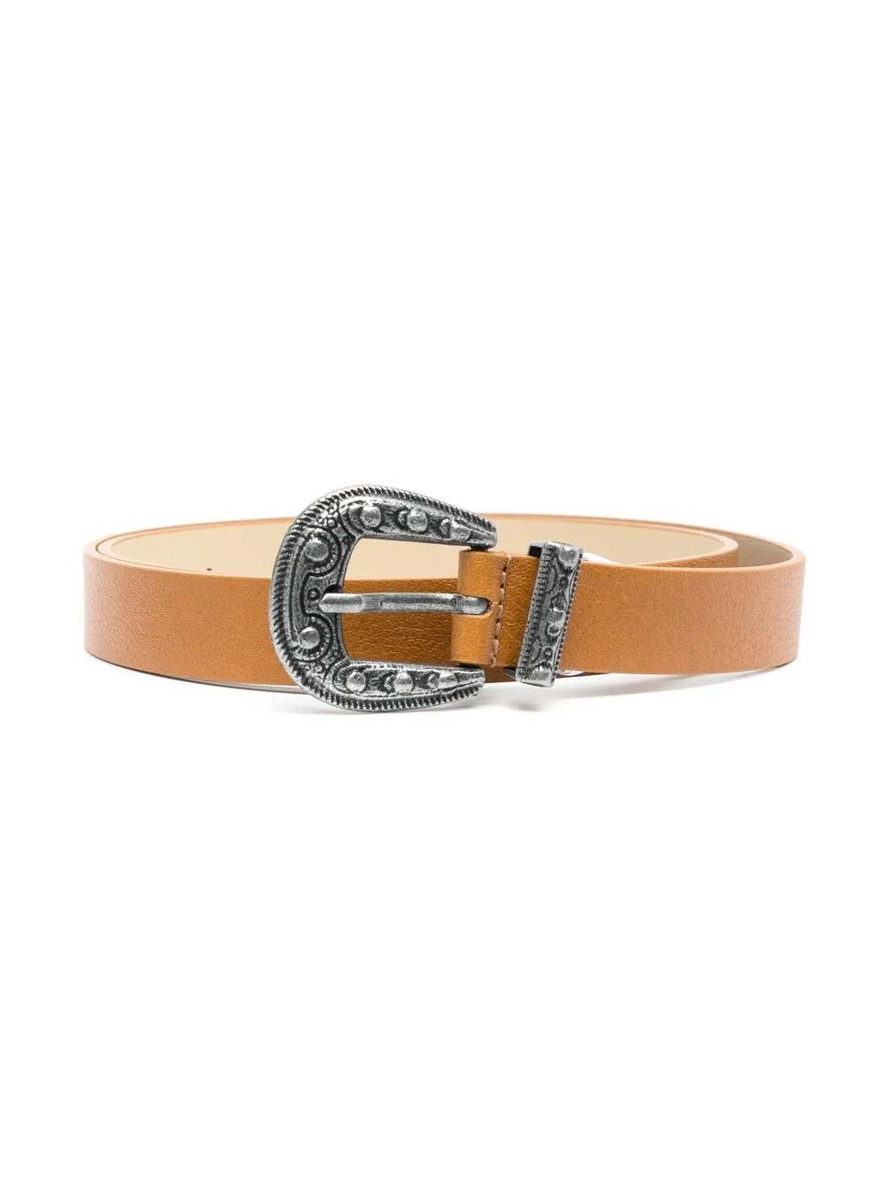 

Bonpoint engraved leather belt - Brown