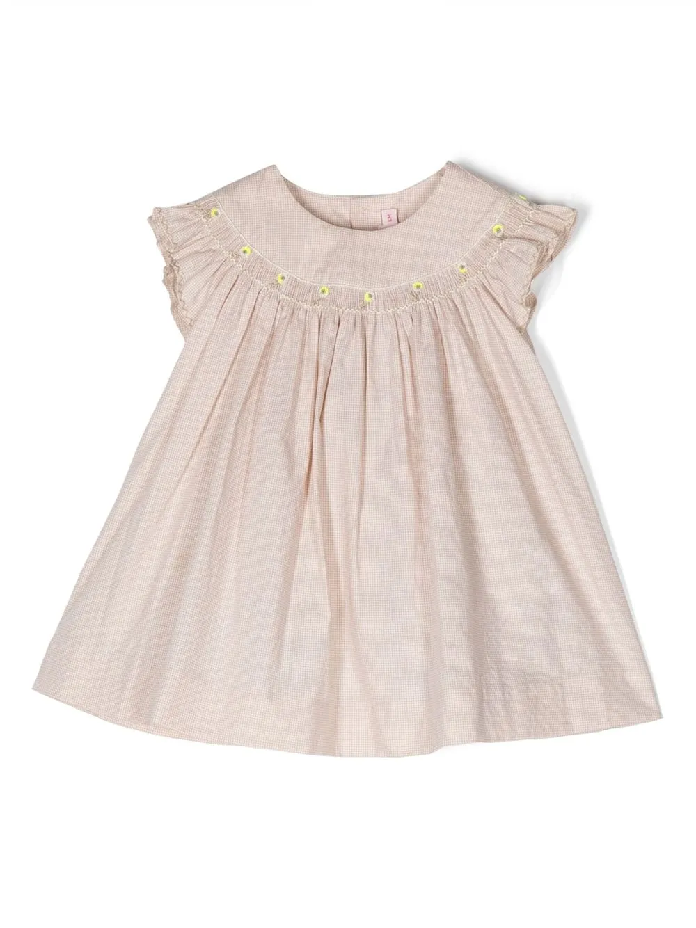 

Bonpoint gathered Amantine dress - Neutrals