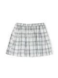 Bonpoint plaid print skirt - Blue