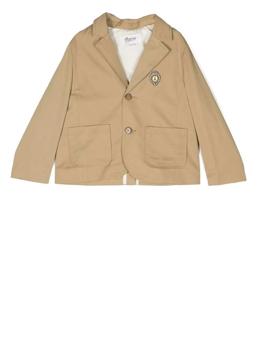 

Bonpoint Benjamin logo-patch blazer - Neutrals