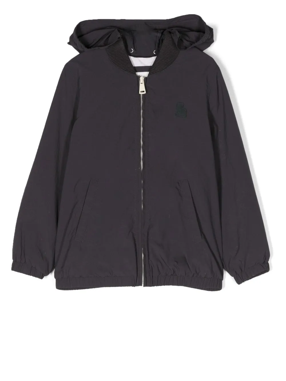 

Bonpoint embroidered-logo hooded jacket - 097 TONNERRE