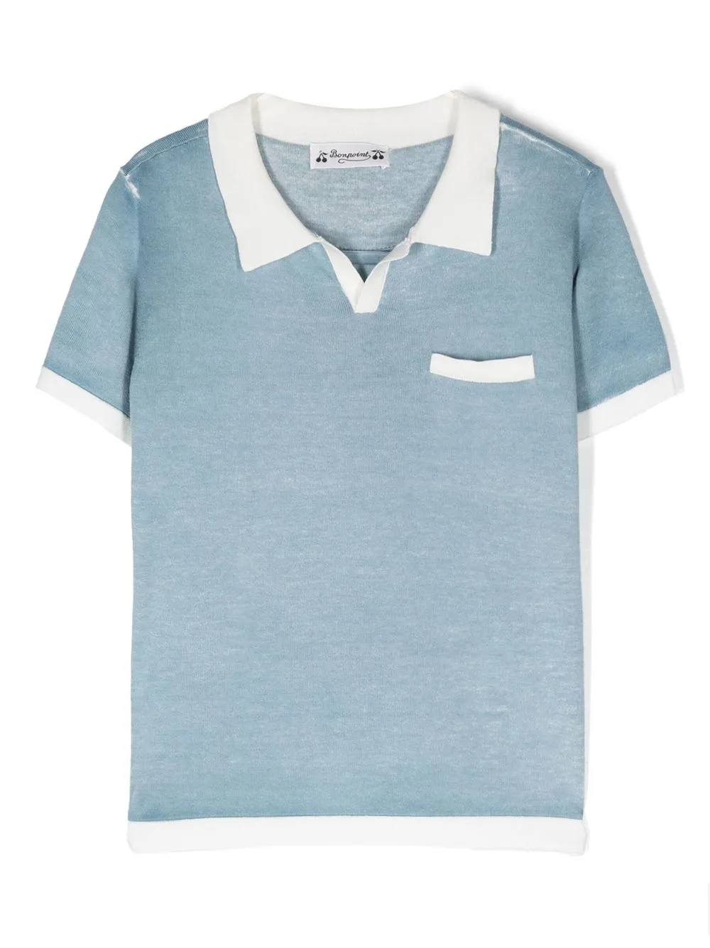 

Bonpoint playera tipo polo con bolsillo - Azul