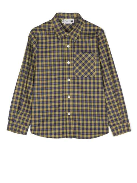 Bonpoint camisa manga larga con motivo de cuadros