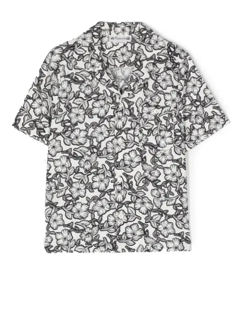 Bonpoint floral-print short-sleeved shirt
