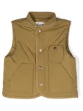 Bonpoint Bobby sleeveless padded gilet - Brown