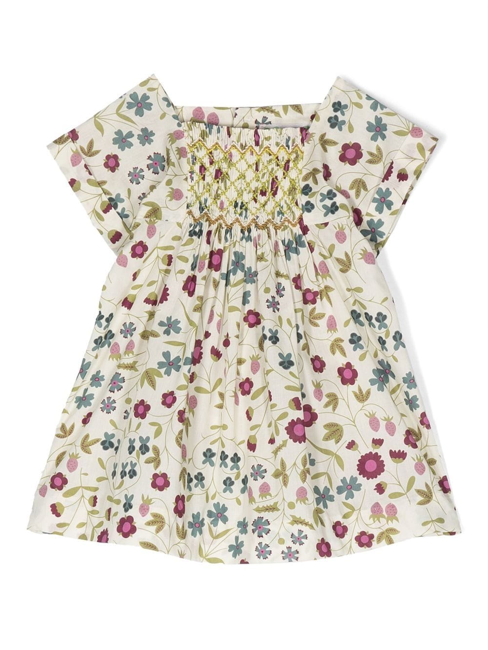 Image 1 of Bonpoint Pais floral-print smock dress