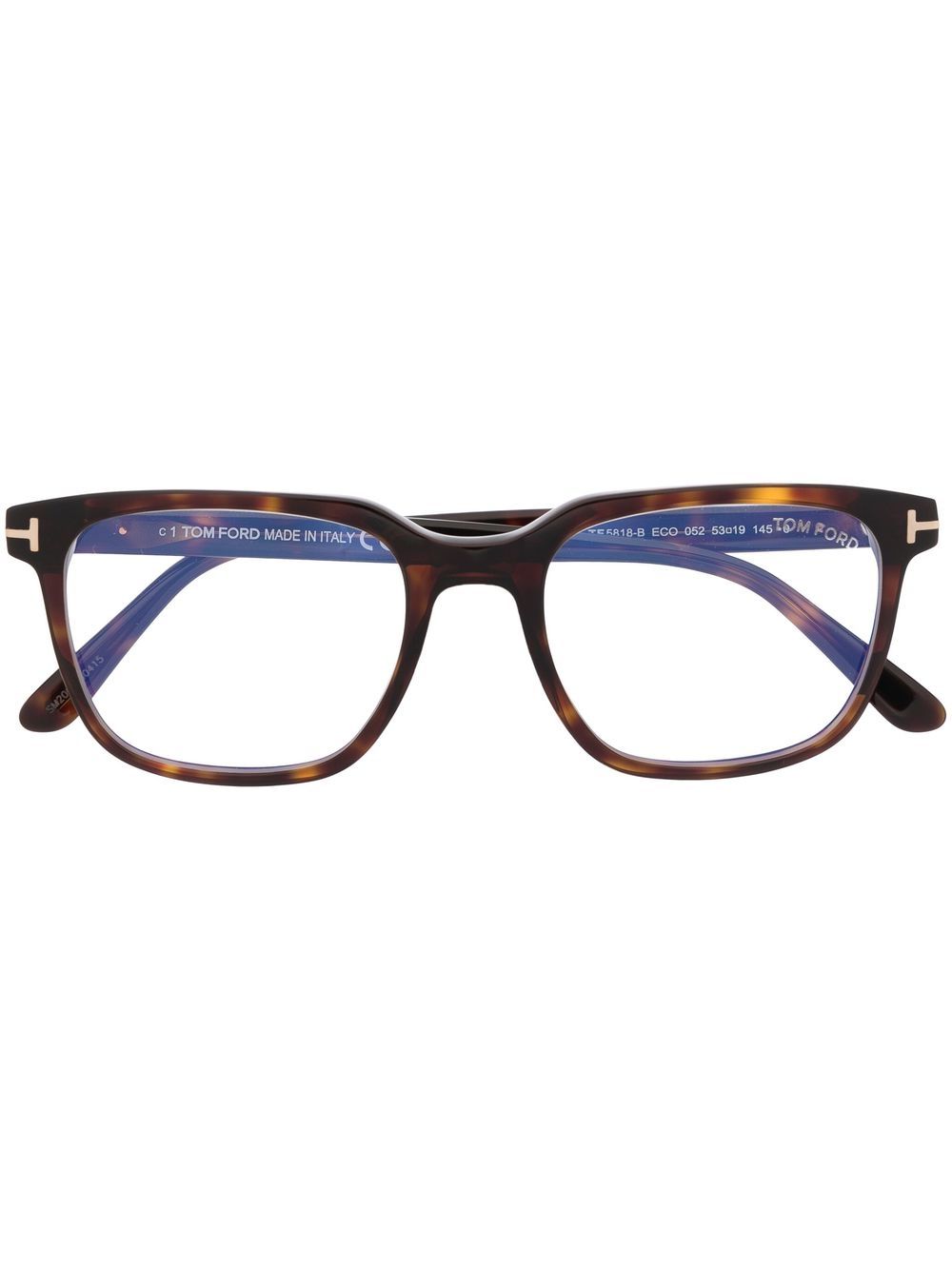 

TOM FORD Eyewear tortoiseshell-effect square glasses - Brown