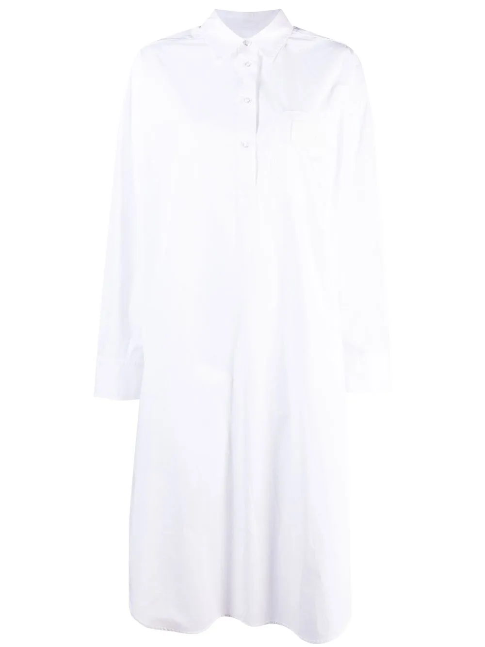 Remain Organic-cotton Shirt Dress In 白色