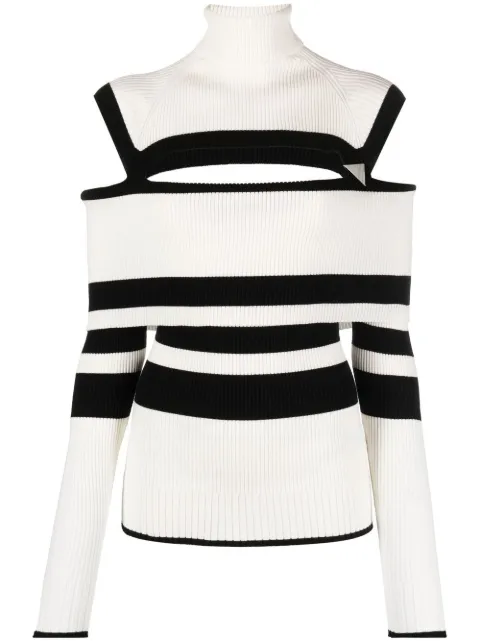The Attico Amilia stripe knit jumper