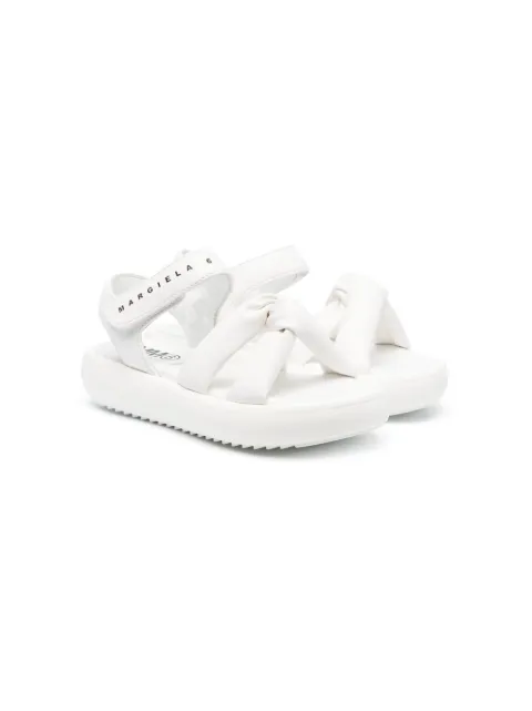 MM6 Maison Margiela Kids crossover-strap detail sandals