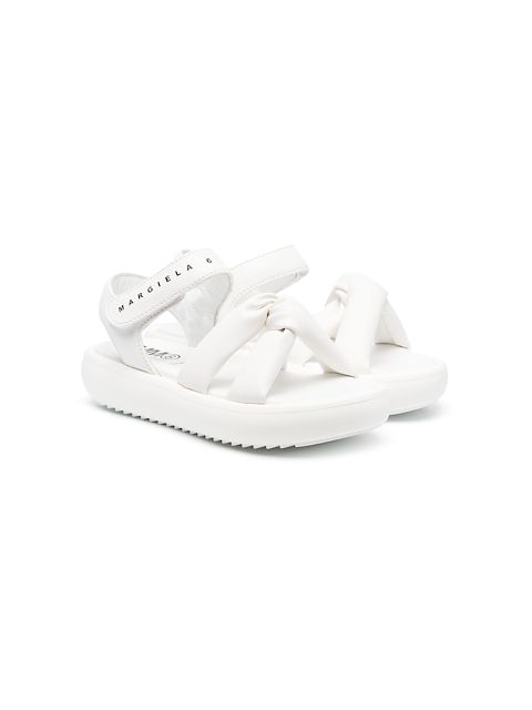 MM6 Maison Margiela Kids crossover-strap detail sandals