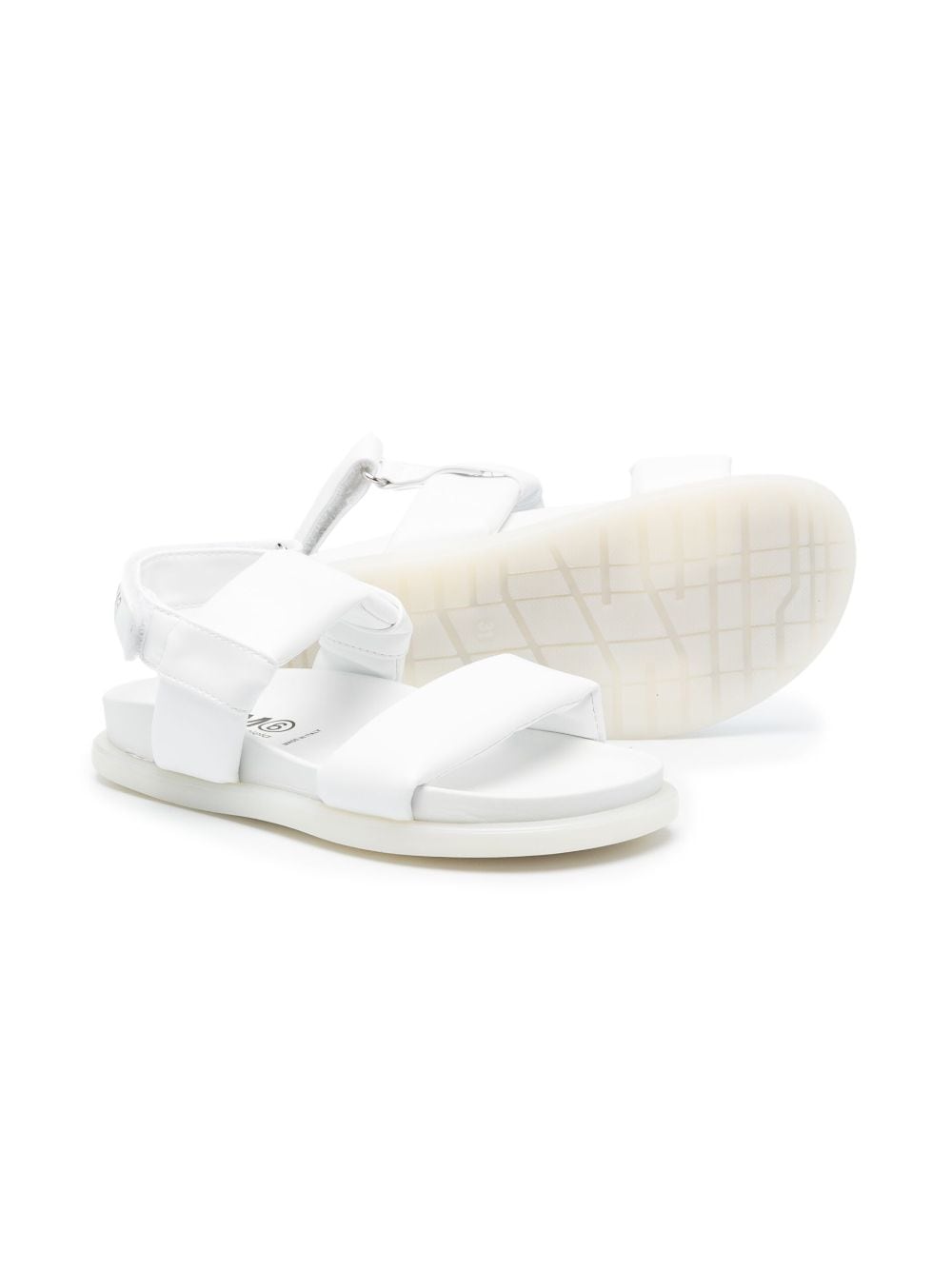 MM6 Maison Margiela Kids Sandalen met klittenband - Wit