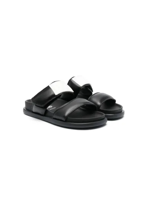 MM6 Maison Margiela Kids sandales en cuir à bout rond
