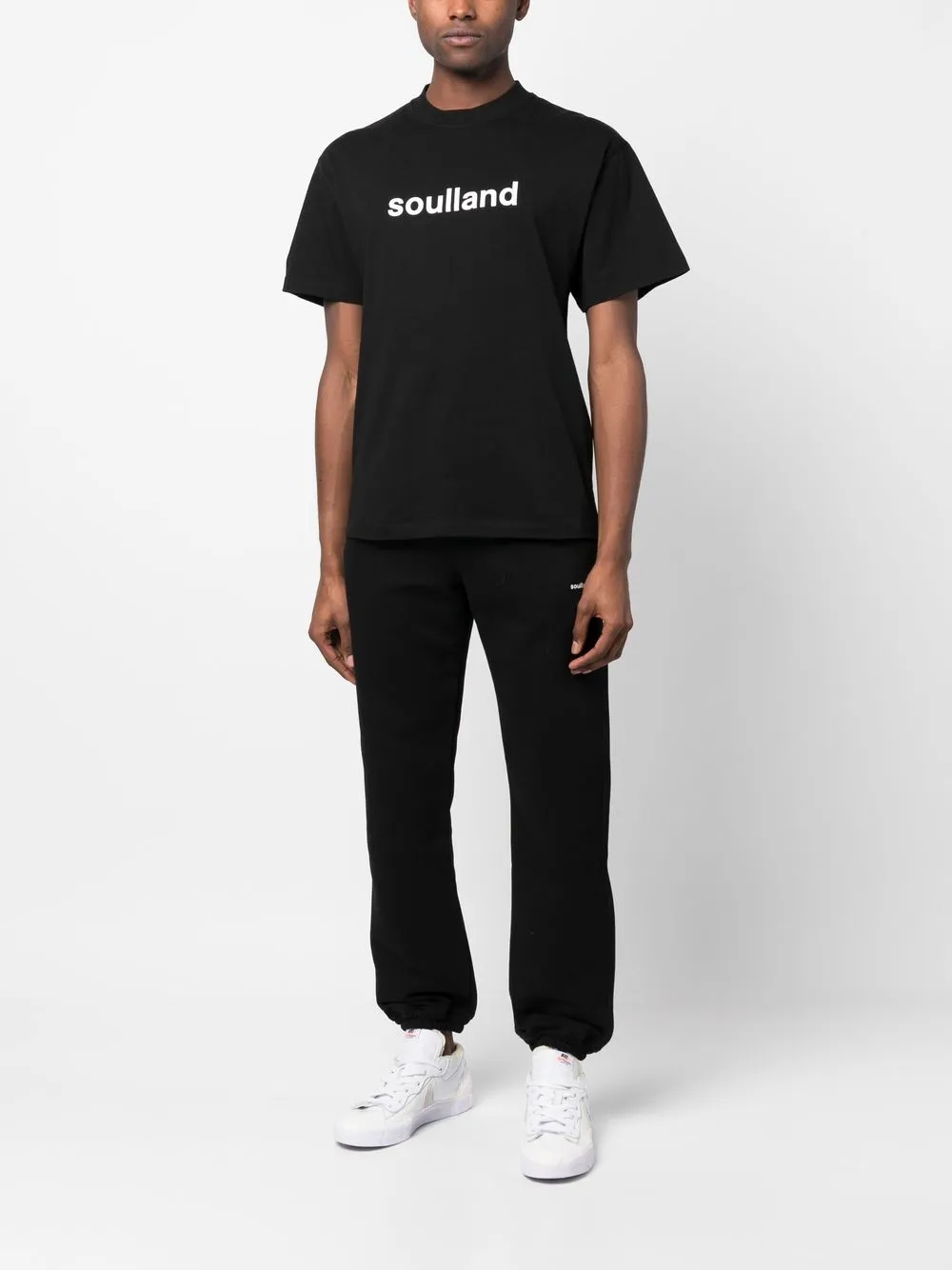 Soulland T-shirt met print - Zwart