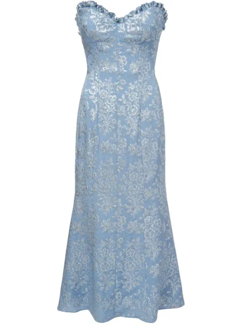 Markarian Odelina floral-jacquard dress