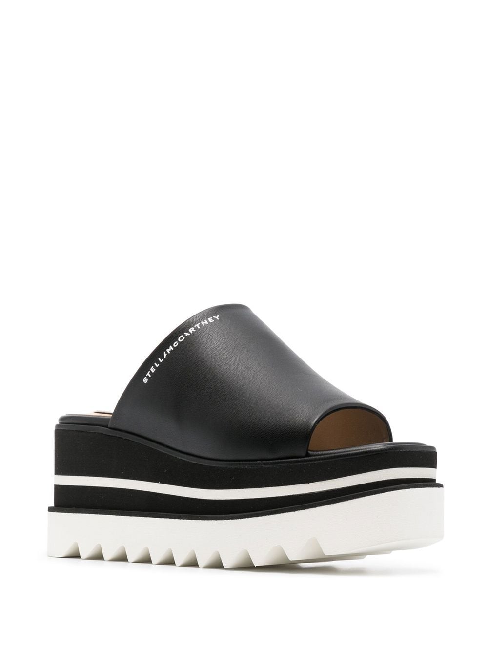 Shop Stella Mccartney Platform-sole Slip-on Sandals In Schwarz