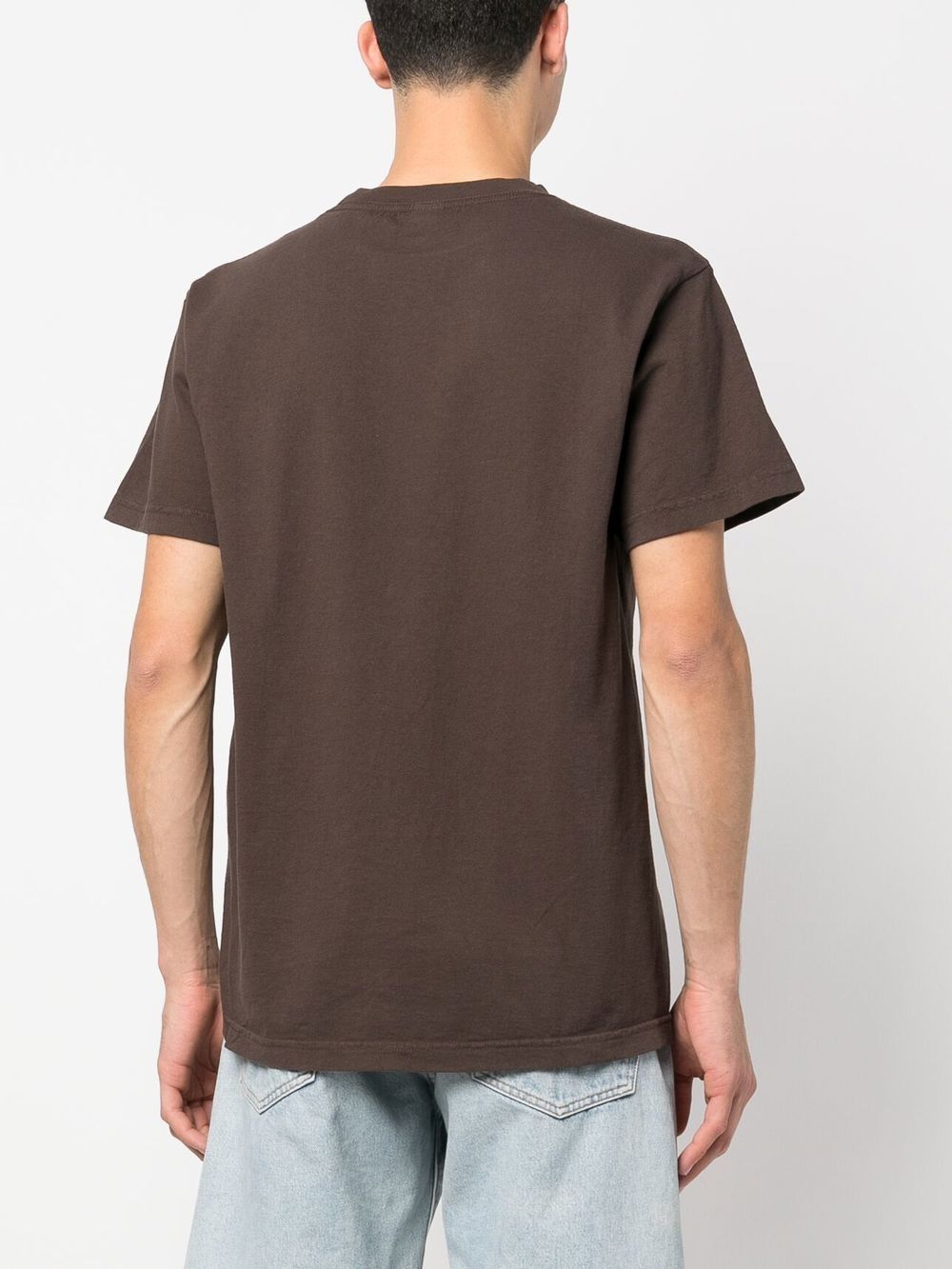 Shop Sporty And Rich Fitness & Health Club Print T-shirt In Brown