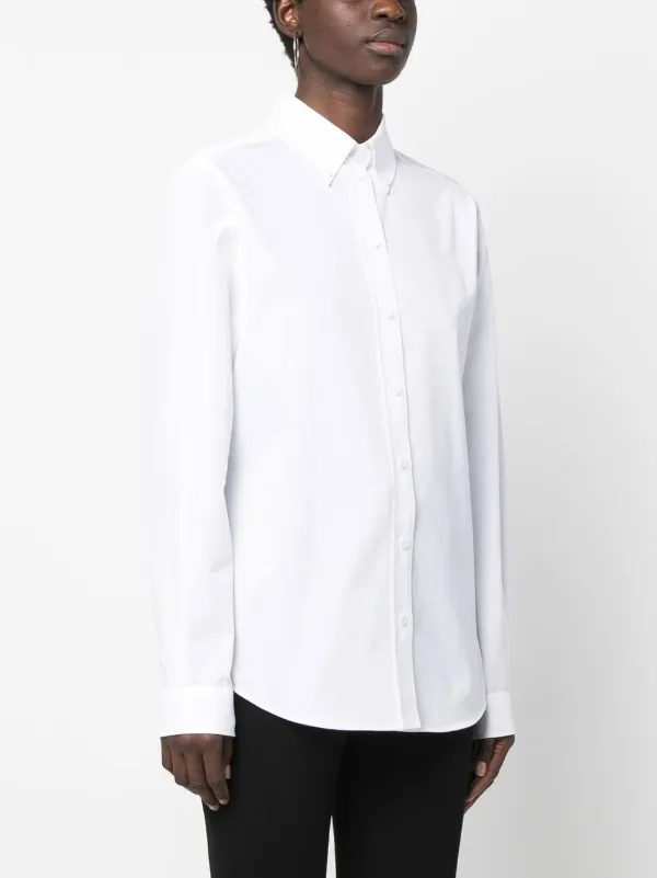 Givenchy long-sleeve Cotton Shirt | White | FARFETCH