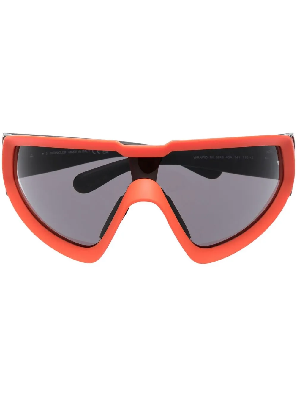 

Moncler Eyewear two-tone mask sunglasses - Black