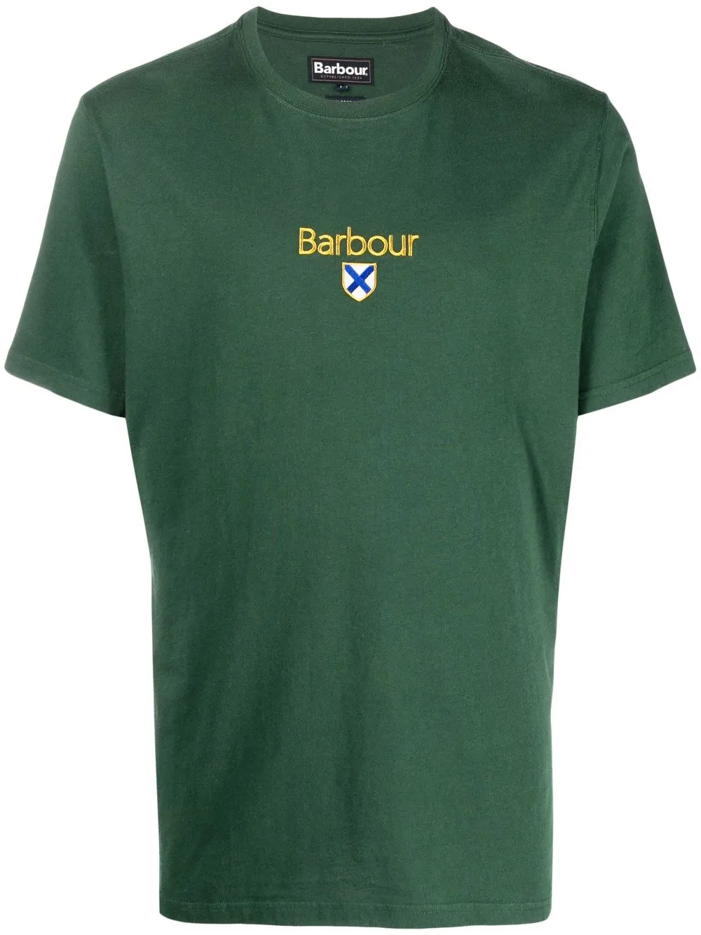 

Barbour embroidered-logo cotton T-Shirt - Green