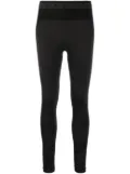 Golden Goose logo-embellished panelled leggings - Black