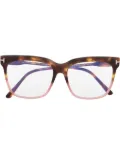 TOM FORD Eyewear wayfarer-frame glasses - Brown