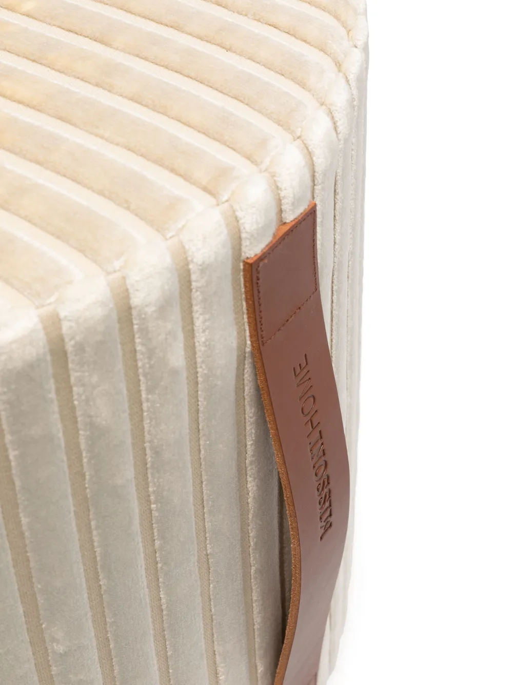 Missoni Basel Cylinder Pouf In White