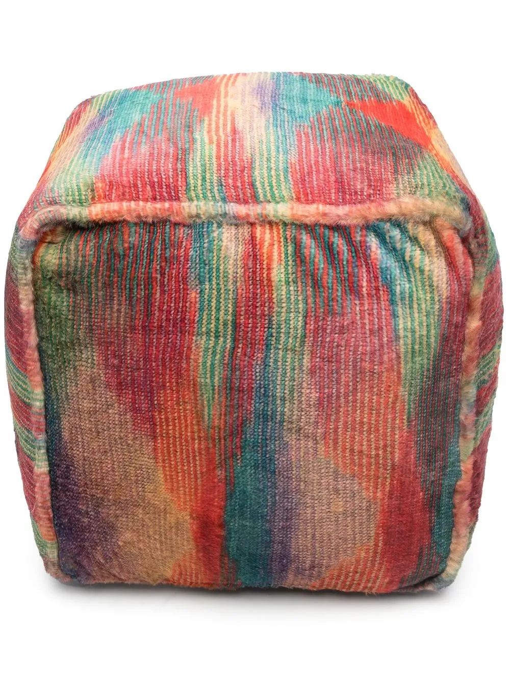 

Missoni Home pattern-jacquard foot-stool - Red