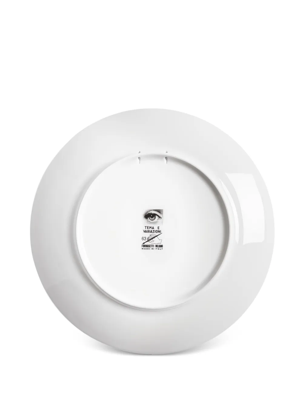 Fornasetti Tema E Variazioni N.63 Plate In White