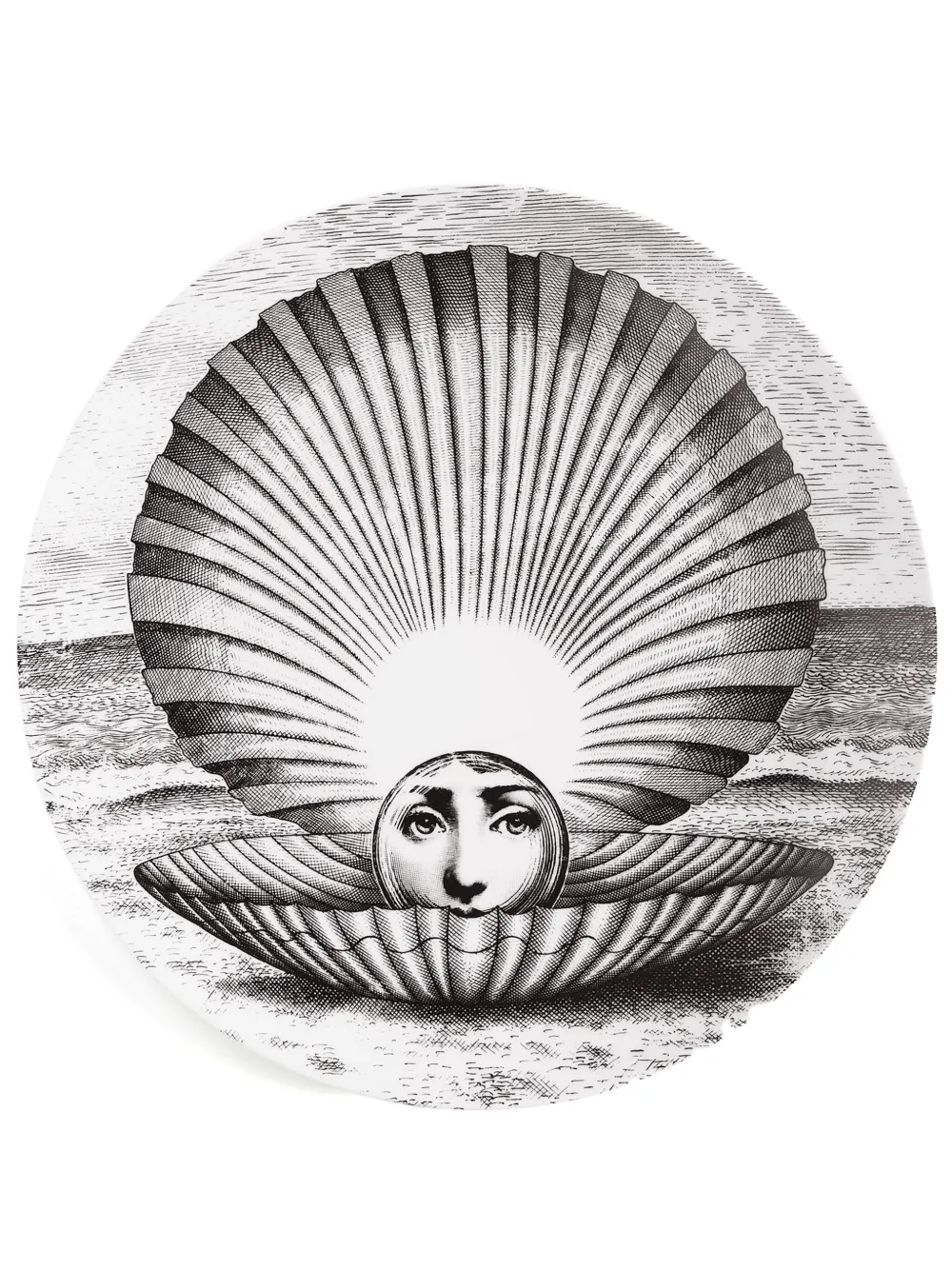 Fornasetti Variazioni n.274 Wandteller | Schwarz | Image 1
