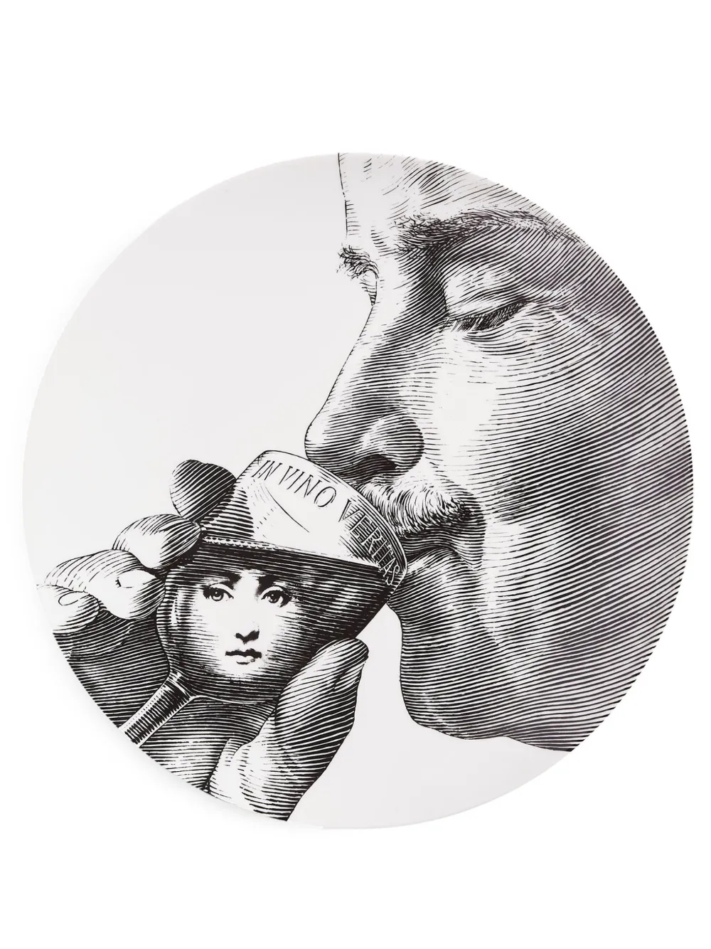 Fornasetti plato de pared Variazioni n.256 | negro | Image 1