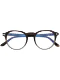 TOM FORD Eyewear FT5833B round-frame glasses - Brown