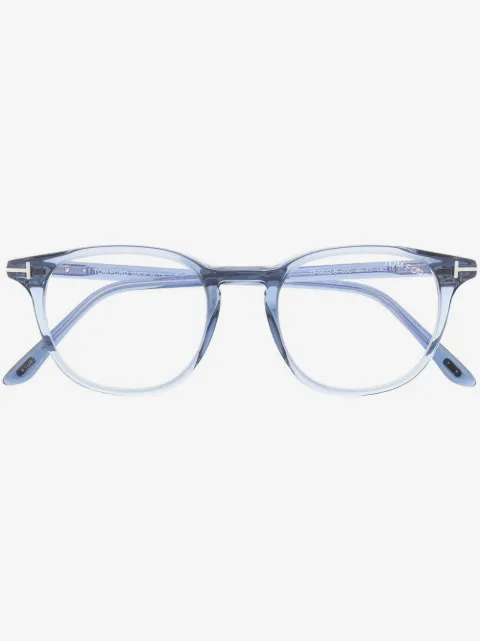 TOM FORD Eyewear translucent round-frame glasses