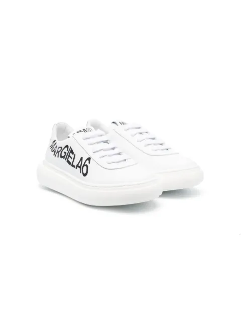 MM6 Maison Margiela Kids logo-print low-top sneakers