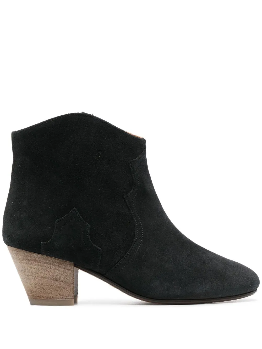 Isabel Marant Dicker Heeled Ankle Boots In Schwarz