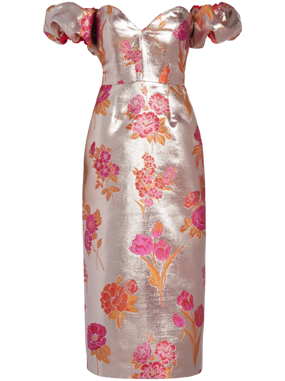 Markarian Adelaide floral-jacquard dress